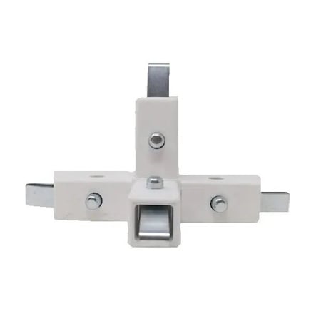 Eztube 4-Way White Tee Connector  Quick-Release 200-316 WH-QR 200-316 WH-QR